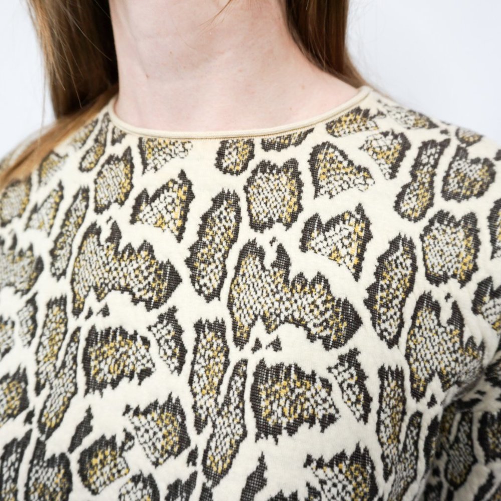 STELLA MCCARTNEY Animal Jacquard Cotton Sweater S/M - Picture 2 of 7